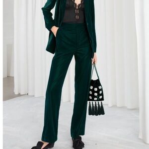 & other stories velvet pants